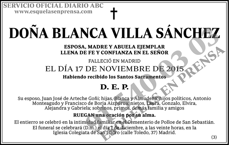 Blanca Villa Sánchez